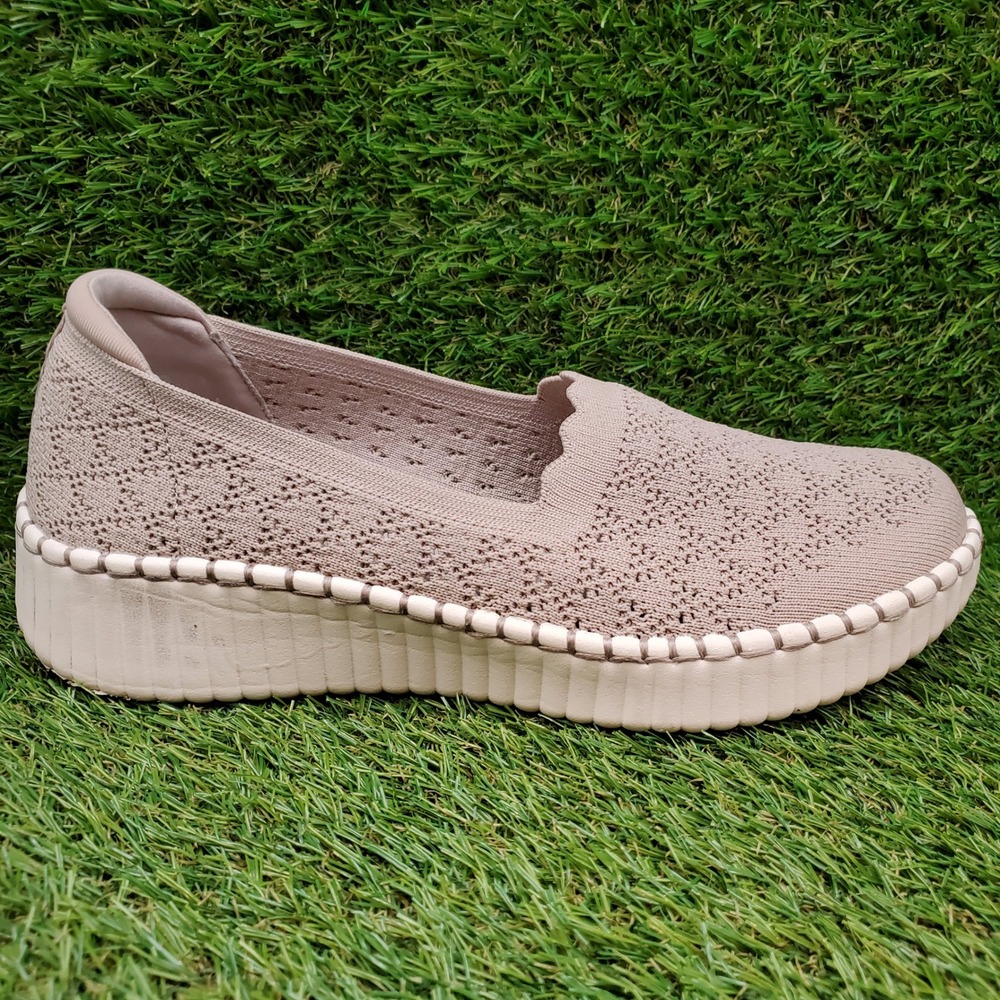 Skechers Wilshire Blvd SIZE 9.5 Women's Slip On Washable Vegan Sneaker Taupe - Picture 6 of 9